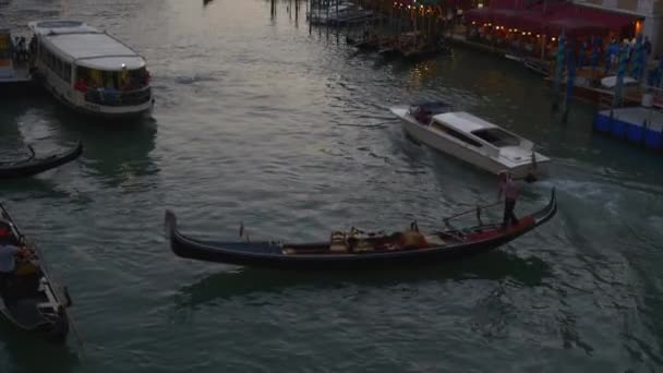 운하 그란데의 아름 다운 보기 — 비디오