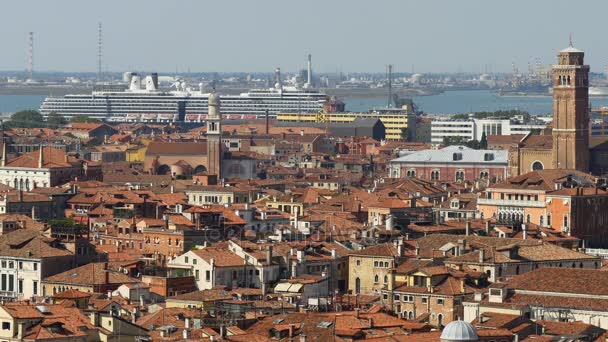 Панорама Венеции в Италии — стоковое видео