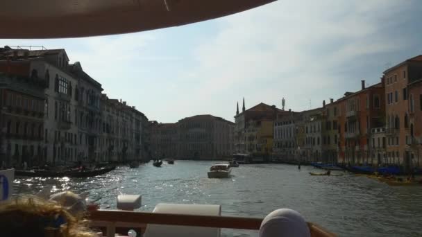 Piękny widok na Canal Grande — Wideo stockowe