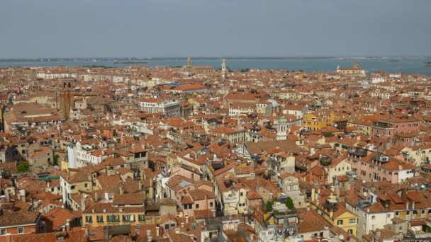 Panorama över Venedig stad i Italien — Stockvideo