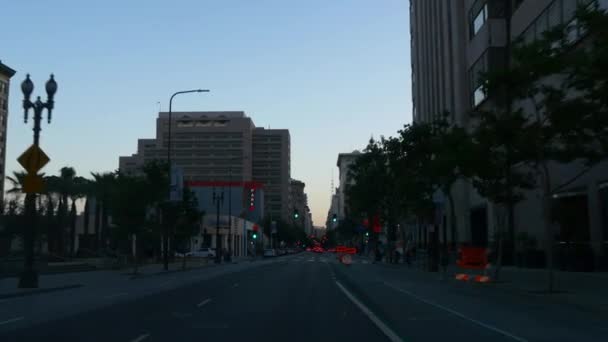 로스 앤젤레스에서 사거리 교통 — 비디오