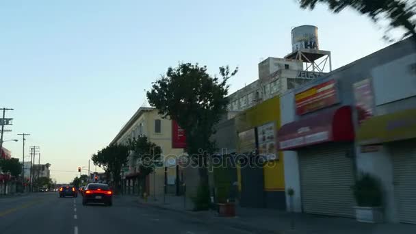 Перекрестное движение в Лос-Анджелесе — стоковое видео