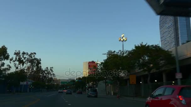 Trafic carrefour à Los Angeles — Video