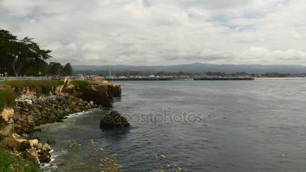 Kalifornie pobřeží podél Big Sur — Stock video