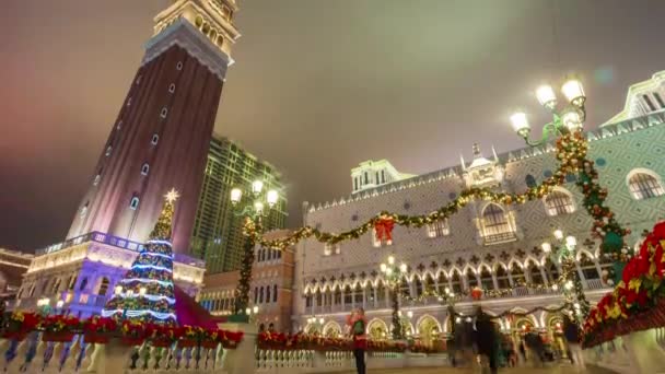 Nuit macao taipa île trafic — Video