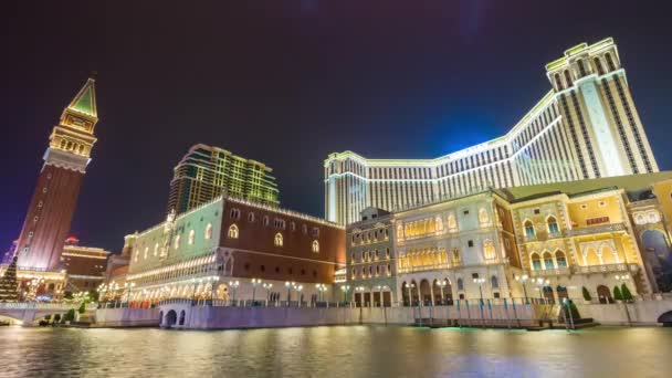 Macao taipa île trafic de nuit — Video