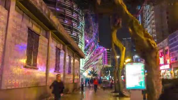 Ruchu wyspie taipa macau nocnego — Wideo stockowe