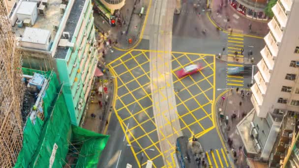 Dag Hong Kong trafik panorama — Stockvideo