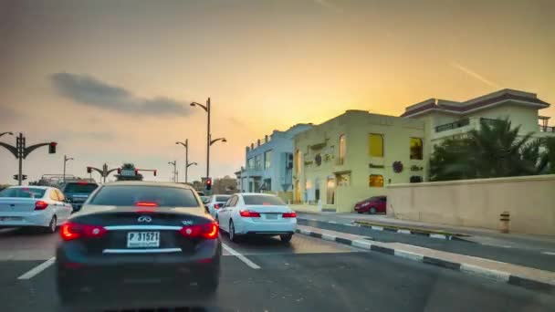 Trafic de la baie de la marina de Dubai — Video