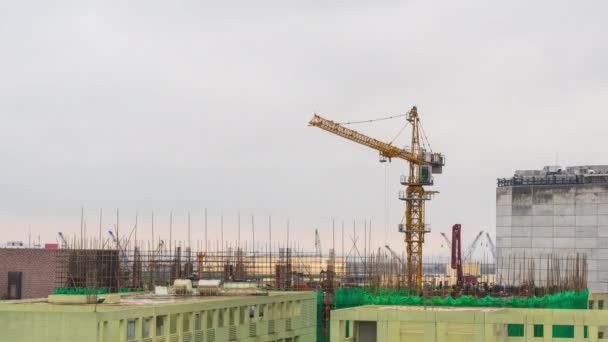 Панорама строительства города Макао — стоковое видео