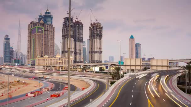 Traffico della baia di Dubai Marina — Video Stock