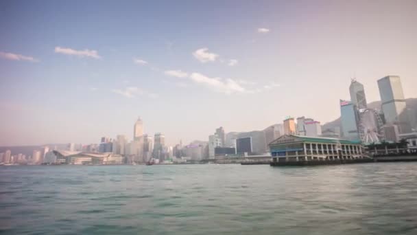 Panorama da paisagem urbana de Hong Kong — Vídeo de Stock