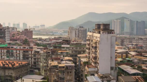 Macao taipa isola paesaggio urbano panorama — Video Stock