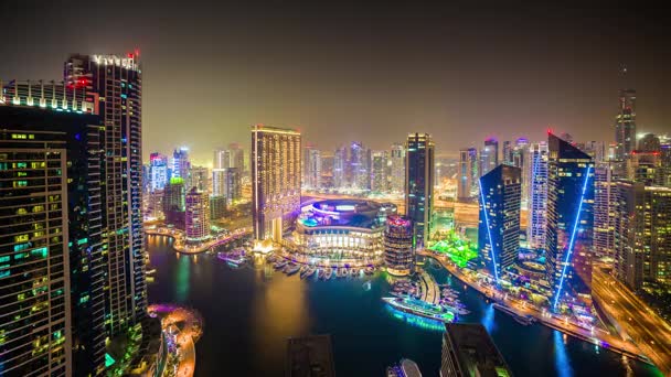 Veilleuse dubai marina panorama — Video