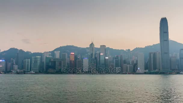 Hong kong Stadtpanorama — Stockvideo