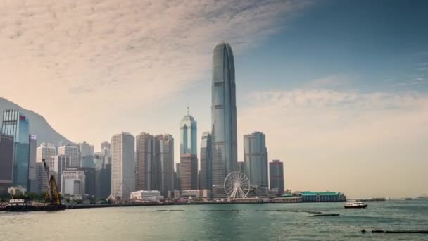 Hong Kong skyline panorama — Stockvideo