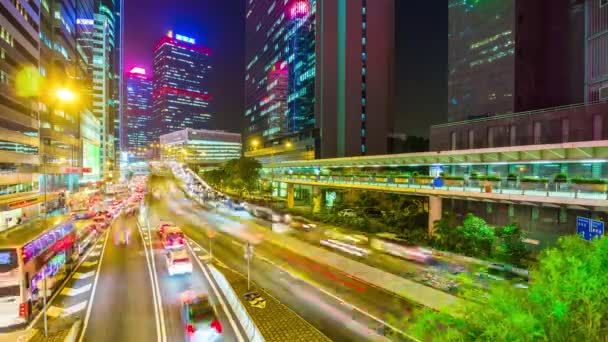 Macao taipa isola traffico notturno — Video Stock