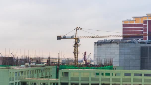 Macau şehir inşaat panorama — Stok video