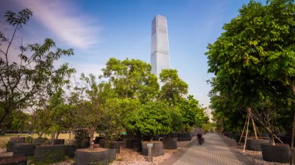 Berömda tornet park i hong kong — Stockvideo