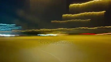Dubai marina Bay gece trafik