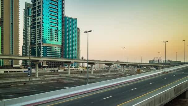 交通的迪拜滨海湾 — 图库视频影像