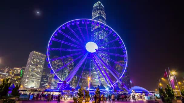 Hong kong koło zatoki panorama — Wideo stockowe