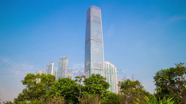 Famous tower park in hong kong — Stock Video