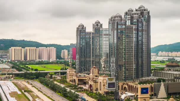 Macao taipa isola paesaggio urbano panorama — Video Stock