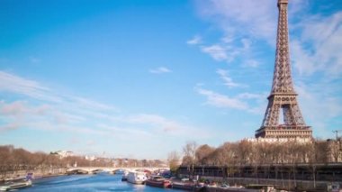 Paris cityscape Eyfel Kulesi ile 