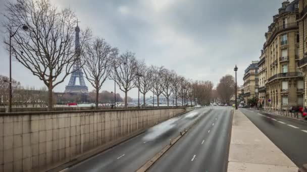 Torre Eiffel di notte — Video Stock