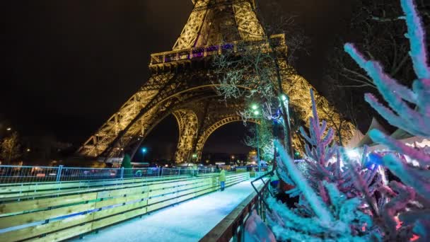 Eiffel Tower in Paris — Stock Video