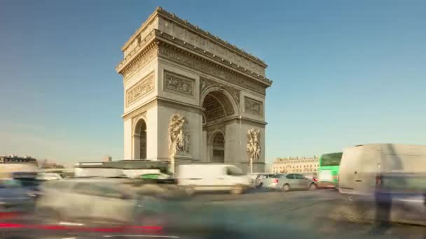 Triumfbåge i Paris — Stockvideo