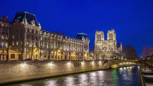 Catedral Notre Dame de Paris — Vídeo de Stock