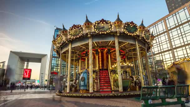 Carrousel illuminé le jour — Video