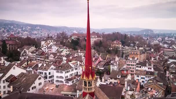 Panorama van de straat skyline — Stockvideo