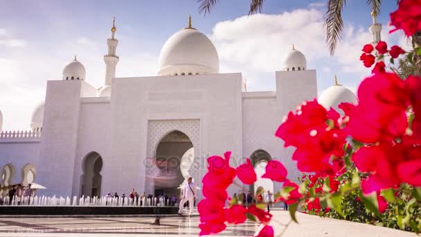 Zayed sejk Nagy Mecset — Stock videók