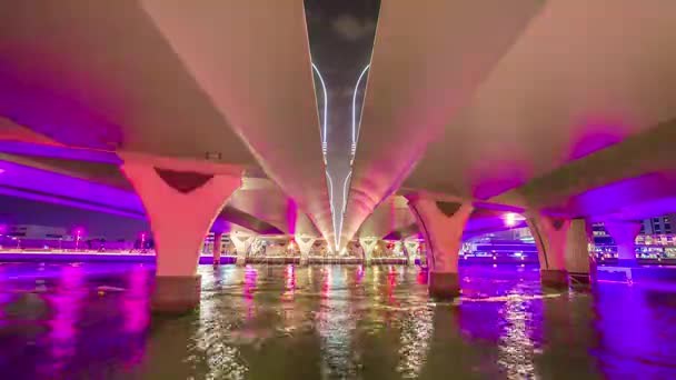 Dubai marina budynków panorama — Wideo stockowe