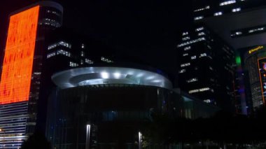 Gece Hong Kong panorama