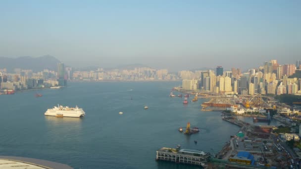 香港の都市景観のパノラマ — ストック動画