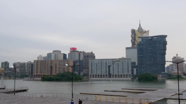 Macao taipa isla paisaje urbano panorama — Vídeo de stock