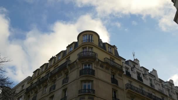 Paris gündüz cityscape — Stok video