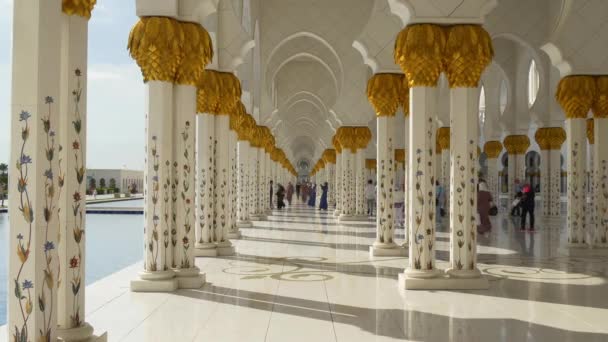 Большая мечеть шейха Зайеда — стоковое видео