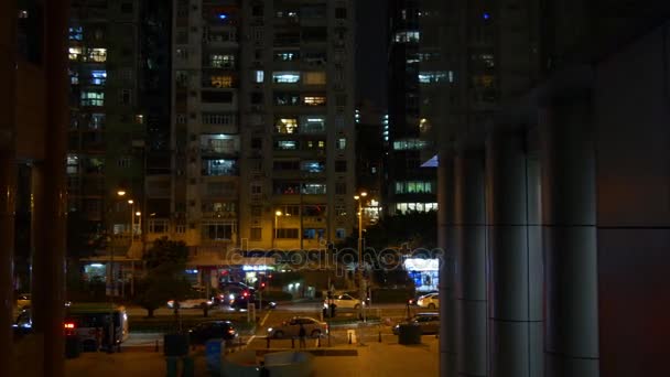 Życie nocne wyspie taipa Macau — Wideo stockowe