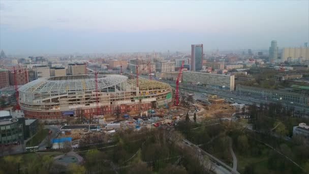 Moscow famosa construcción del estadio de dinamo — Vídeos de Stock
