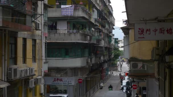 Macao taipa isla calle vida — Vídeo de stock