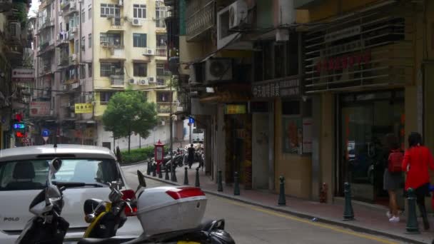 Macao taipa île vie de rue — Video