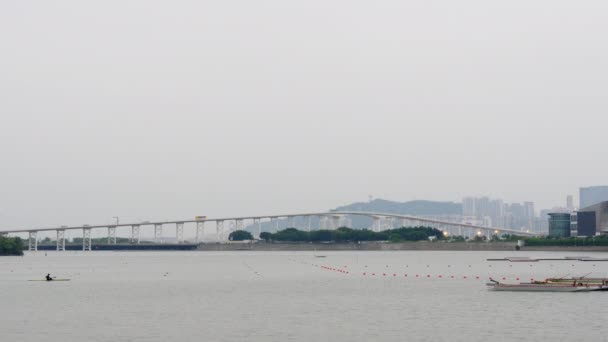 Makau most panorama — Wideo stockowe
