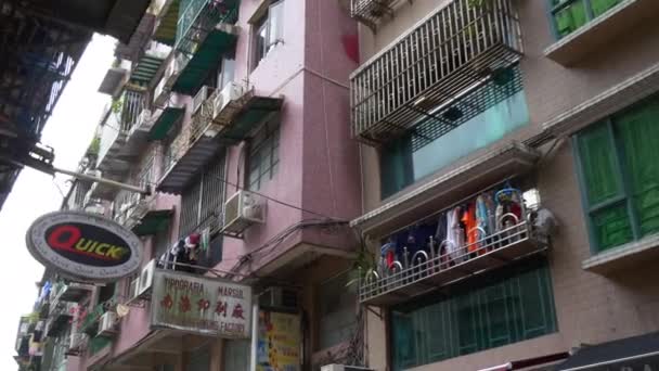 Macau taipa ön byggnader — Stockvideo