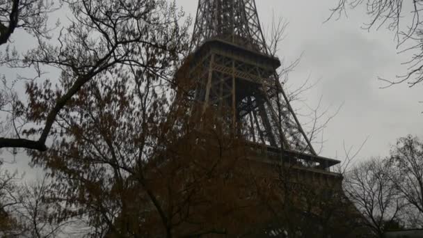 Bela torre eiffel — Vídeo de Stock