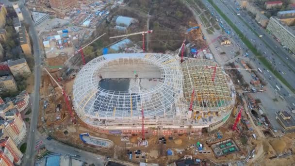 莫斯科著名的迪纳摩体育场建设 — 图库视频影像